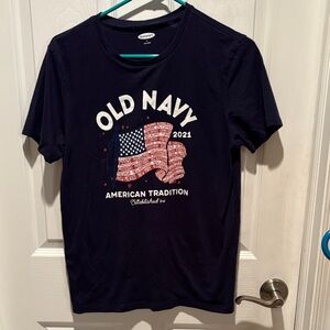 Old Navy Dark Blue American Tradition Tee